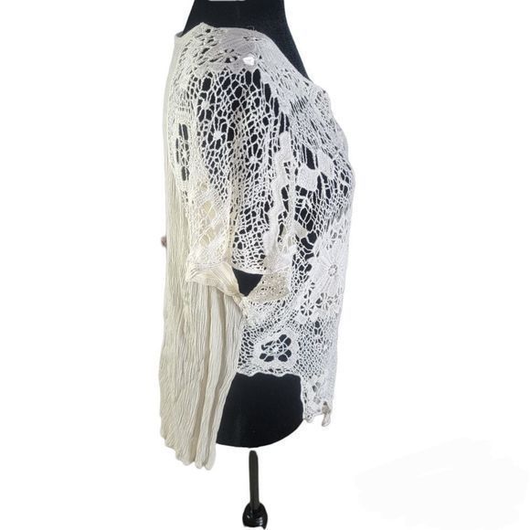 Entro brand crochet top Ivory Size‎ medium - Picture 2 of 5